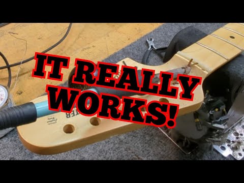 This SUPER SIMPLE Trick Will Show YOU How To EASILY Remove a Strat Truss Rod Plug! 