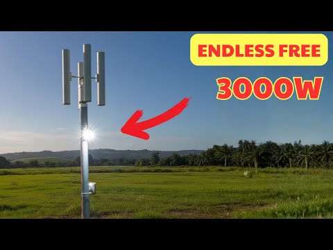 Endless FREE Wind Power! I Built a PVC Wind Turbine That Generates Electricity Day & Night