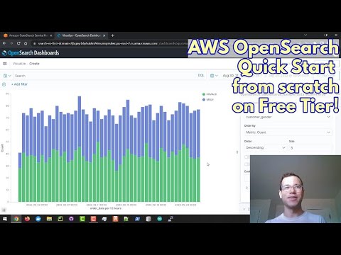 AWS OpenSearch Quick Start Guide from scratch on free tier with Dashboards!