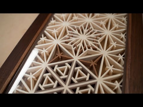 Walnut Computer Desk / Ep.7/ KUMIKO panel is complete! Desk is complete!