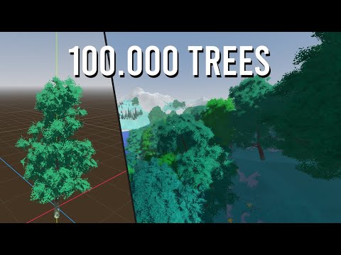 Procedurally Populating a Large Terrain with 100.000 Trees | Advanced Computer Graphics |