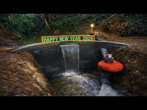 Construction of a hydroelectric dam to welcome the new year 2026.