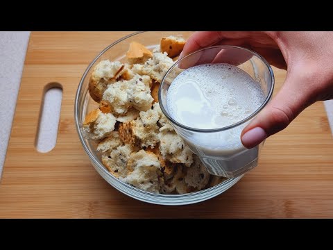 Wenn Sie Brot und ein Glas Milch haben sollten Sie dieses sehr leckere &amp; einfache Rezept zubereiten
