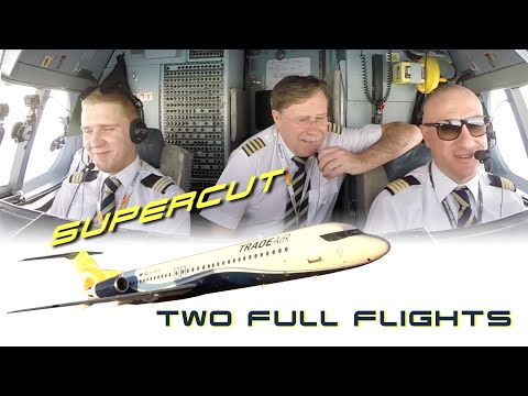 BREATHTAKING Fokker 100 Cockpit Movie Supercut: Trade Air's Pilots JJ, Gabor and Antonio [AirClips]