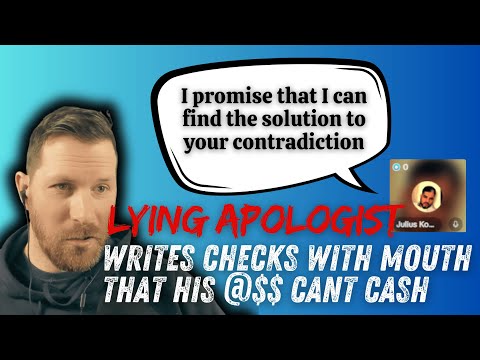 Christian GUARANTEES that he will return with a fix for my bible contradiction. Does not return.