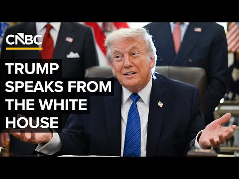 President Donald Trump speaks from the White House — 2/2/2026