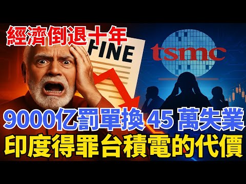 印度開9000亿罰單逼走台積電？60 小時後 45 萬人失業，經濟倒退十年！#台積電 #印度經濟 #韓企陰謀 #海外投資風險 #半導體供應鏈