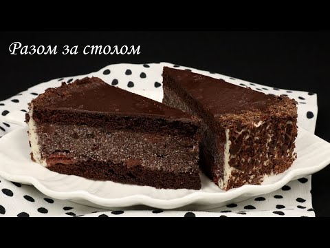 Торт «П’яна вишня» 🍒 на основі шоколадного бісквіта. Перевірений рецепт / Drunken Cherry Cake Recipe