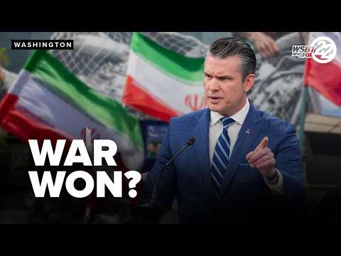 Hegseth CLAIMS VICTORY after Iran ceasefire
