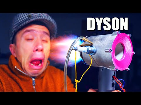 I turned my DYSON HAIRDRYER into a JET ENGINE