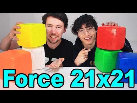 I made 21x21 FORCE CUBES (with SoupTimmy!)