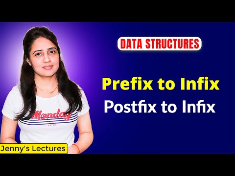 3.11 Prefix to Infix Conversion | Postfix to Infix Conversion | Data structure Tutorials