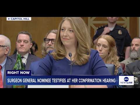 Surgeon General nominee Casey Means testifies at her confirmation hearing: LIVE