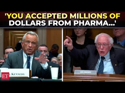 RFK Jr vs Sanders at Senate hearing: 'You accepted millions of dollars from Pharma industry…'