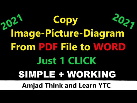 How to Copy any Image/Picture/Diagram From PDF to Word || Copy Diagram From PDF and Paste in MS WORD
