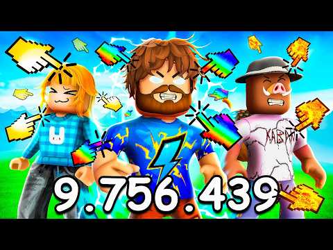 😰We Clicked 9,756,439 Times to Become GODS in Roblox! + Boar, Uni