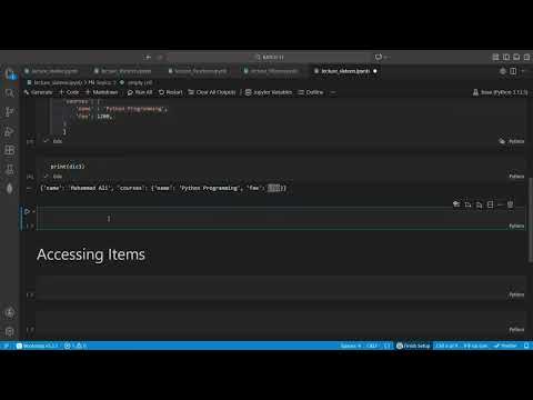 Learn Python Dictionary in Details | Urdu and Hindi | Beginner Friendly