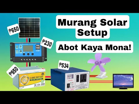 Paano Gumawa ng DIY Simple Solar Setup for Home Cheapest Solar Setup for home