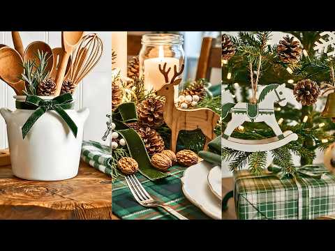 Why Pine Green & White is the Most Beautiful Christmas Decor Combo 2025 | English Cottage