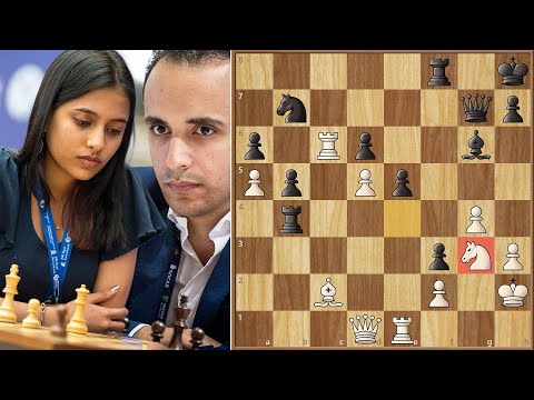 One Minute to Make 8 Perfect Moves! || Bassem Amin vs Divya Deshmukh || FIDE Grand Swiss 2025