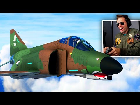 FLYING THE F4 PHANTOM II - Microsoft Flight Simulator