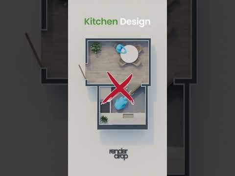 Open Up Your Kitchen Space! 🍽️ Kitchen Layout Makeover🏠 #interiordesign #floorplan #kitchen