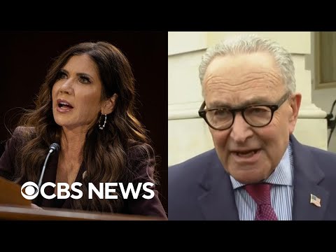 Sen. Chuck Schumer reacts to Kristi Noem ouster as DHS secretary