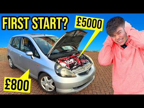 INSTALLING A £5000 ENGINE IN A £800 HONDA JAZZ PT2