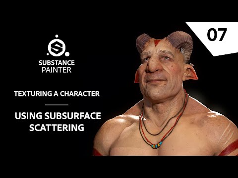 Texturing Characters in Substance Painter - Using Subsurface Scattering | Adobe Substance 3D