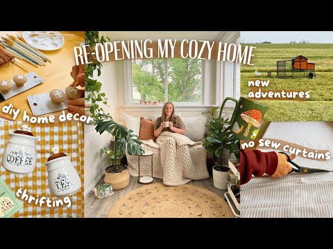 Re-opening My Cozy Home! DIY Home Decor, Thrifting & New Adventures
