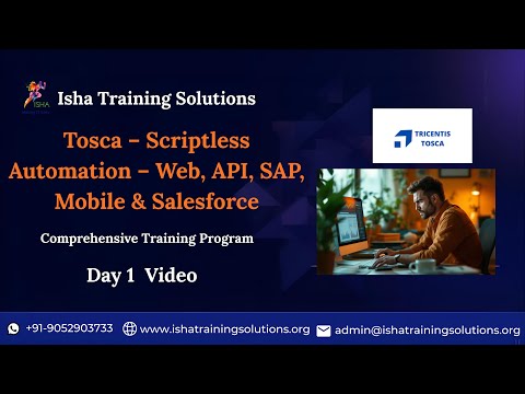 Tosca – Scriptless Automation  Day1 video on 19th 2025. +91- 9052903733 to enroll.