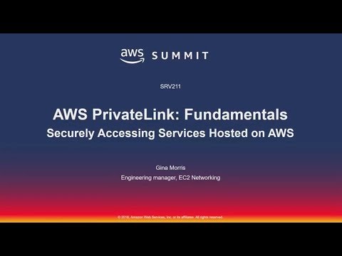 AWS New York Summit 2018 - AWS PrivateLink: Fundamentals (SRV211)