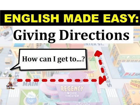 How to Give Directions | English Lesson and Practice