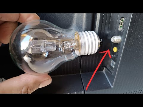 Coloque uma lâmpada incandescente atrás da TV e todos ficarão surpresos com o resultado!