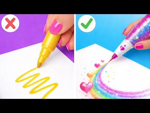 SCHULKUNST-HACKS 🎒🎨 Clevere Kunstideen & Tricks für das Schulleben von 123 GO! GOLD