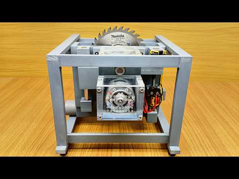 Homemade table saw made from PVC plastic