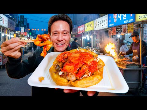Korean Street Food at Night!! (Best Food at Jeju Night Market)
