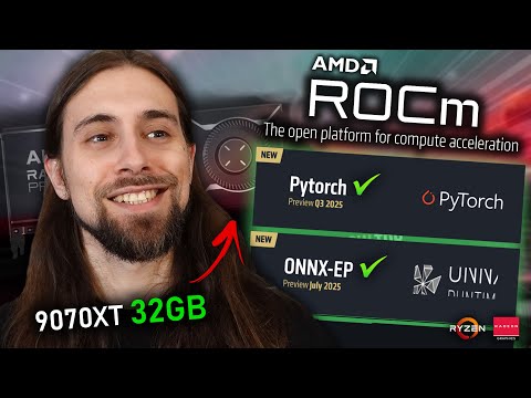 ROCm comes to Windows!! RX 9070 XT 32GB & ROCm support for Windows & Linux!