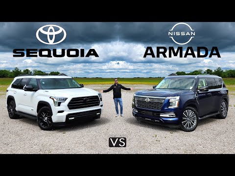 JAPANESE HEAVYWEIGHTS! -- 2025 Nissan Armada vs. 2025 Toyota Sequoia: Comparison