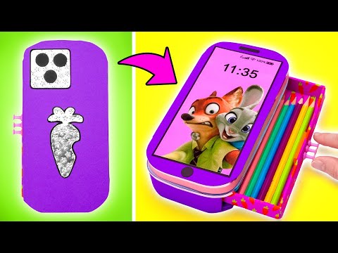 🥕📱 Make Judy Hopps’ Carrot-Phone! DIY Pencil Case with a Fun Twist
