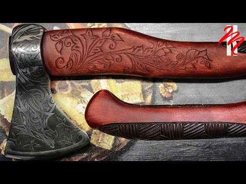 A hatchet handle made of an Axe Handle made of an Axe with your own hands. DIY-Rework - asmr