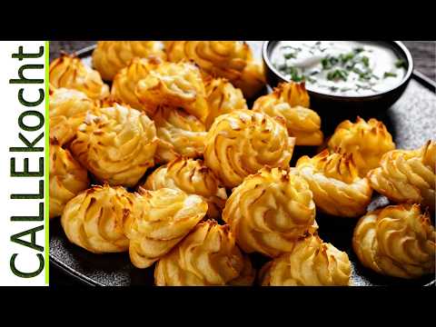 Pommes Duchesse bzw. Herzoginkartoffeln einfach selbermachen.  Rezept