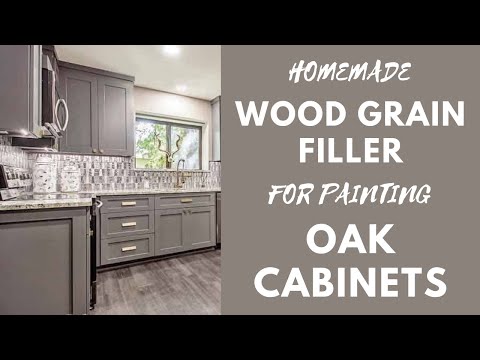 Homemade Wood Grain Filler For Painting Oak Cabinets - Cheap & Works PERFECTLY!