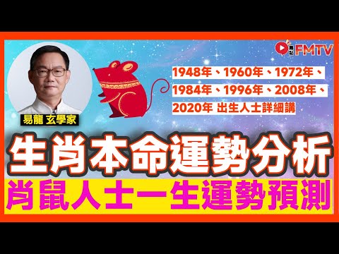 肖【鼠】人士一生運勢預測︱1996年出生晚運大吉？ 1960年出生一生好命？︱#易龍師傅 #玄學 #一生運勢 #命理 #算命 #八字《#易龍知玄機︱EP 470》 #FMTV （中英雙語字幕）