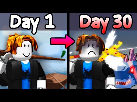 I Survived 100 Days in Roblox Fisch [Full Movie]
