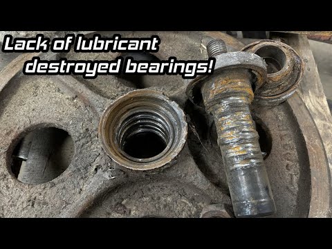 Rebuilding idler wheels off tracked tractor