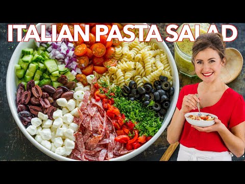 Italian Pasta Salad Recipe + Homemade ITALIAN DRESSING
