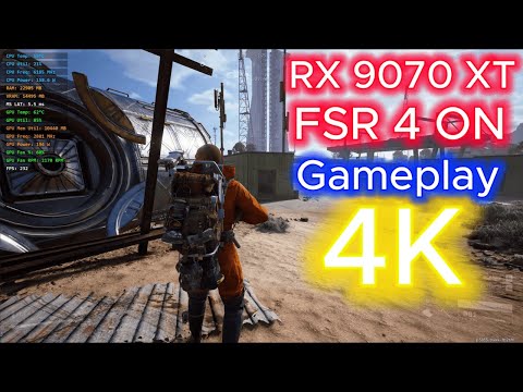 Arc Raiders : 4K FSR 4 Epic Settings | RX 9070 XT 16GB | FSR 4 ON: Quality