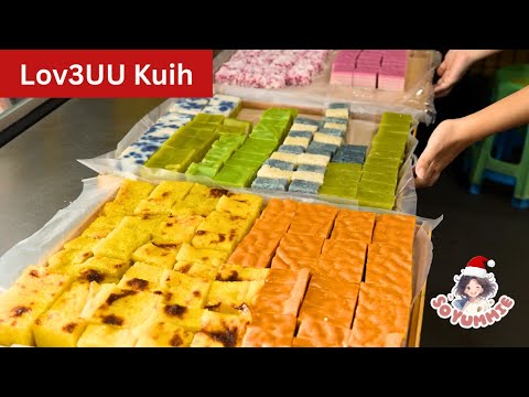 20 Kuih 15 Hrs Handmade! Inside KL’s Award Winning Chef’s Nyonya Kuih Stall -Malaysia Street Food