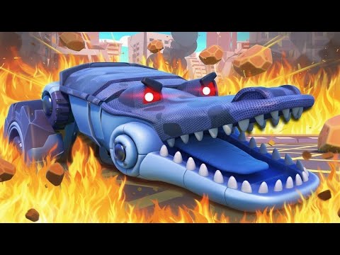 Oh nein! BÖSER ZWILLLING von Krokodil Lastwagen macht Chaos! | Auto & Lastwagen Rettungsdienst